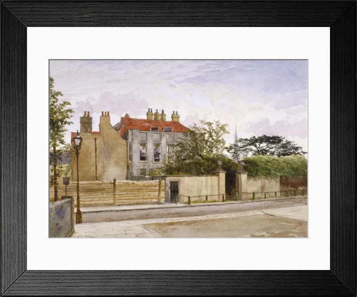 Framed Print : View of Turret House, Lambeth, London, 1880. Artist: John Crowther Framed Print : View of Turret House, Lambeth, London, 1880. Artist: John Crowther