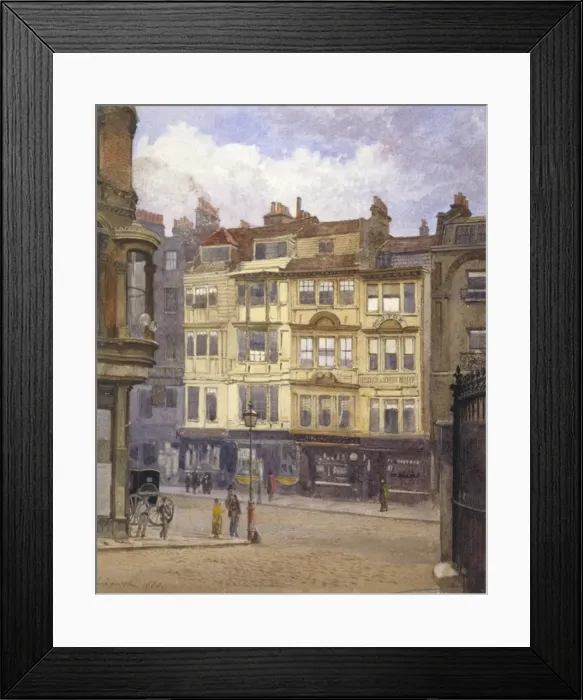 Framed Print : View of nos 164-165 Strand, Westminster, London, 1880. Artist: John Crowther Framed Print : View of nos 164-165 Strand, Westminster, London, 1880. Artist: John Crowther