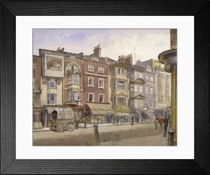 Framed Print : Nos 412-418 Strand, Westminster, London, 1887. Artist: John Crowther Framed Print : Nos 412-418 Strand, Westminster, London, 1887. Artist: John Crowther