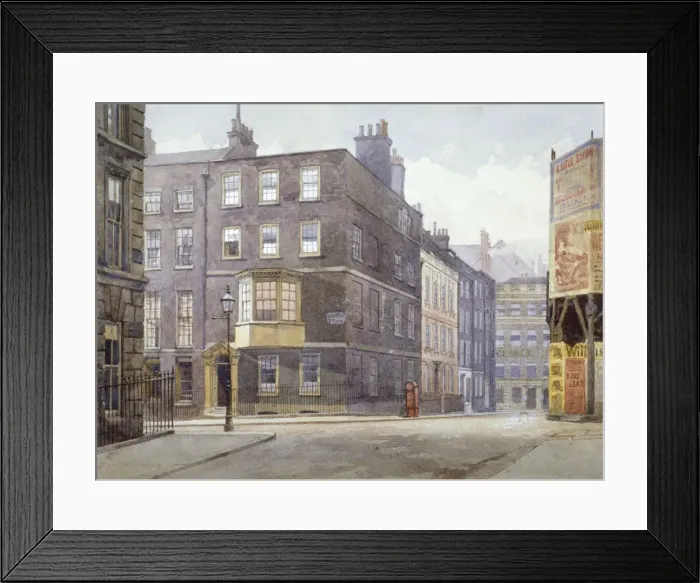 Framed Print : View of the junction of Howard Street and Norfolk Street, London, 1880