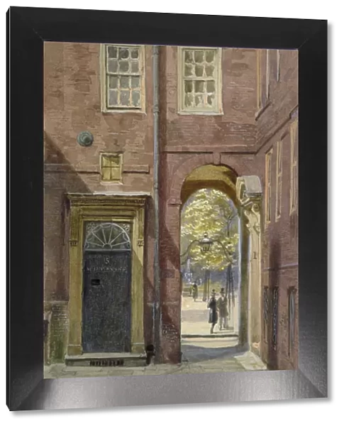 View of Elm Court, Inner Temple looking towards Middle Temple, London, c1880. Artist