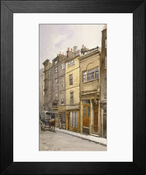 Framed Print : View of the parish clerks hall, Silver Street, London, 1888. Artist: John Crowther Framed Print : View of the parish clerks hall, Silver Street, London, 1888. Artist: John Crowther