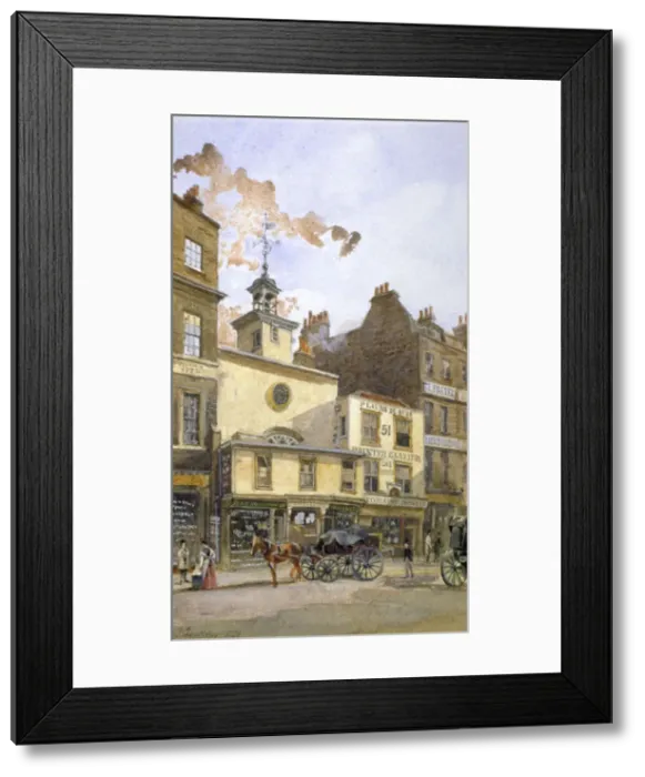 Framed Print : Church of St Ethelburga-the-Virgin within Bishopsgate, City of London, 1880. Artist Framed Print : Church of St Ethelburga-the-Virgin within Bishopsgate, City of London, 1880. Artist