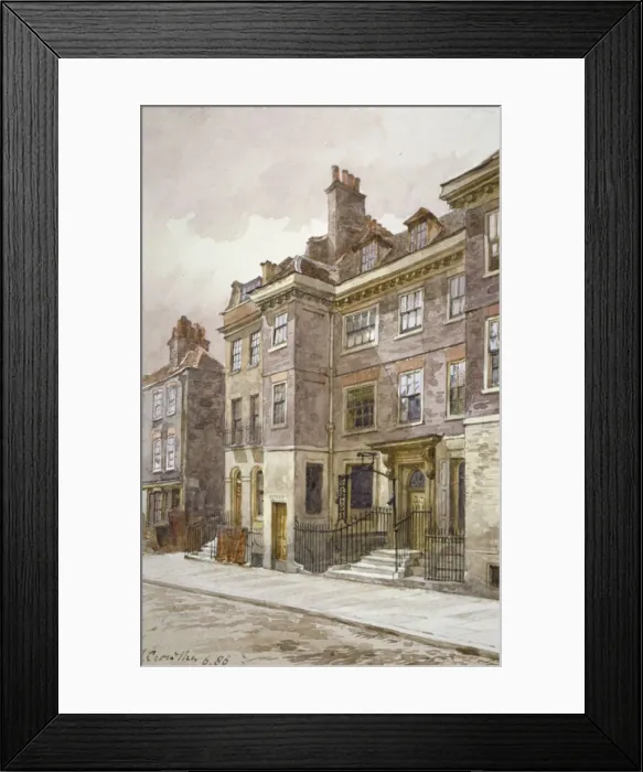 Framed Print : View of Mansell Street, London, 1886. Artist: John Crowther Framed Print : View of Mansell Street, London, 1886. Artist: John Crowther