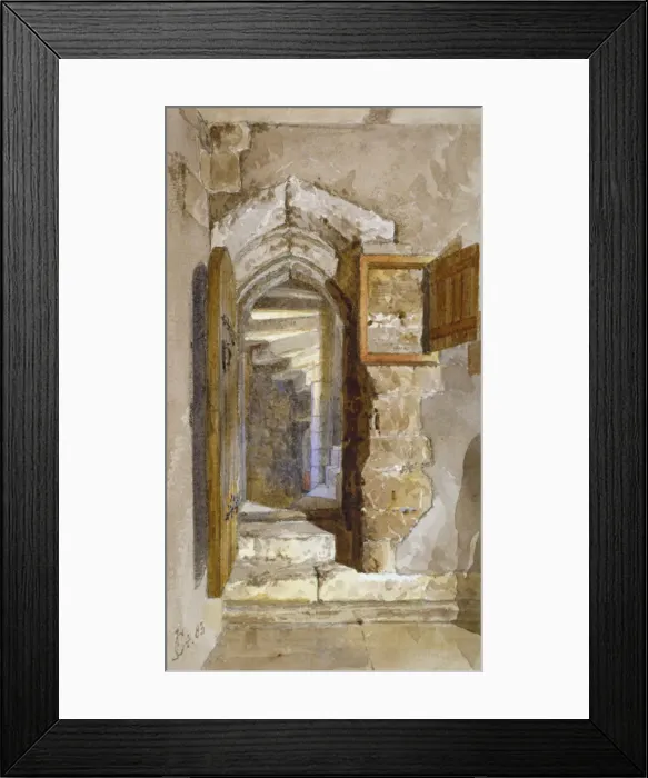 Framed Print : Interior view of the Salt Tower within the Tower of London, 1883. Artist: John Crowther