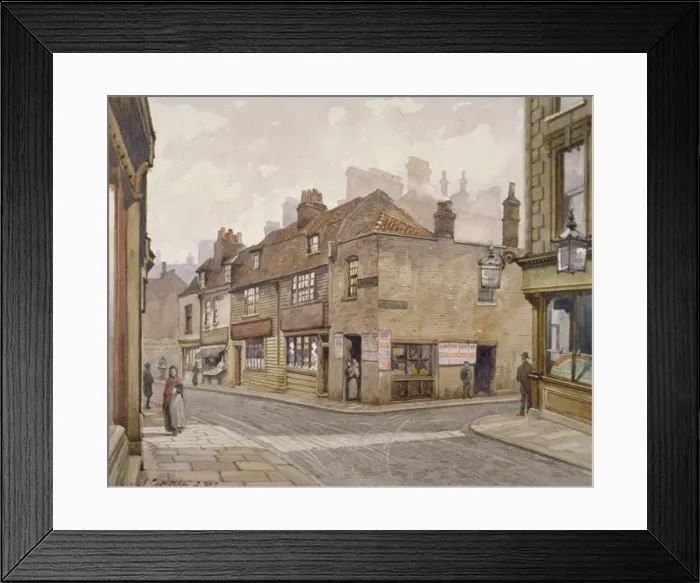 Framed Print : The Angel public house, Bermondsey, London, 1887. Artist: John Crowther Framed Print : The Angel public house, Bermondsey, London, 1887. Artist: John Crowther