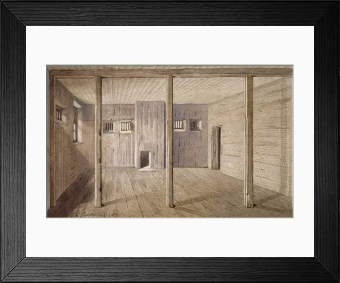 Framed Print : Interior view of White Lyon Prison, Borough High Street, Southwark, London, 1887 Framed Print : Interior view of White Lyon Prison, Borough High Street, Southwark, London, 1887