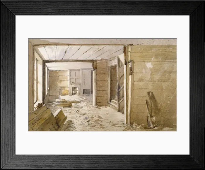 Framed Print : Interior of the room next to the White Lyon Prison, Borough High Street, Southwark, London, 1887 Framed Print : Interior of the room next to the White Lyon Prison, Borough High Street, Southwark, London, 1887