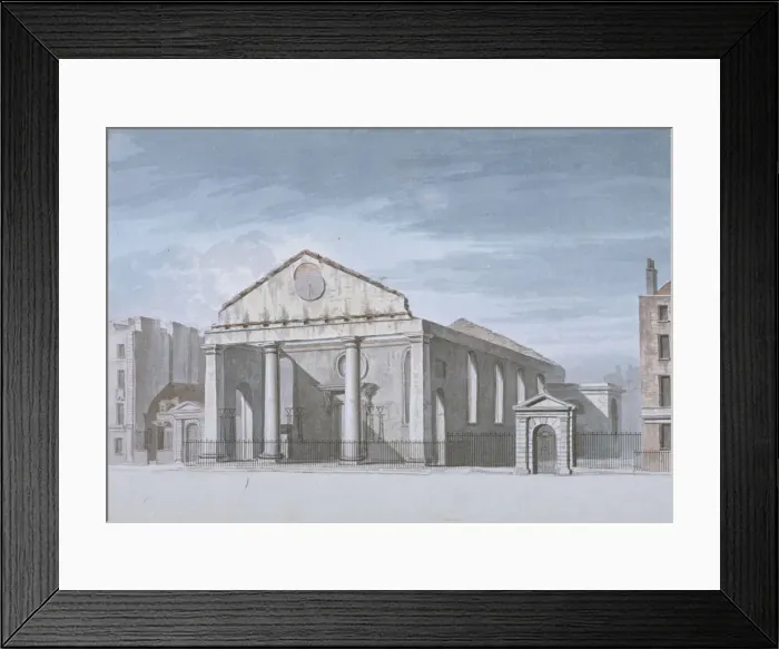 Framed Print : Church of St Paul, Covent Garden, Westminster, London, 1795