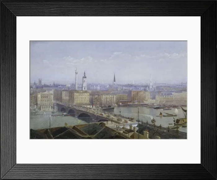 Framed Print : London Bridge and the City of London, 1892. Artist: John Crowther Framed Print : London Bridge and the City of London, 1892. Artist: John Crowther
