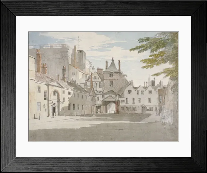 Framed Print : Scotland Yard with part of the Banqueting House, Whitehall, Westminster, London, c1776 Framed Print : Scotland Yard with part of the Banqueting House, Whitehall, Westminster, London, c1776