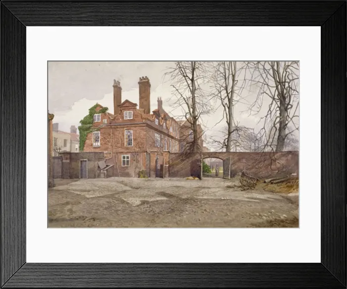 Framed Print : The south end of Fairfax House, High Street, Putney, London, c1887. Artist: John Crowther Framed Print : The south end of Fairfax House, High Street, Putney, London, c1887. Artist: John Crowther