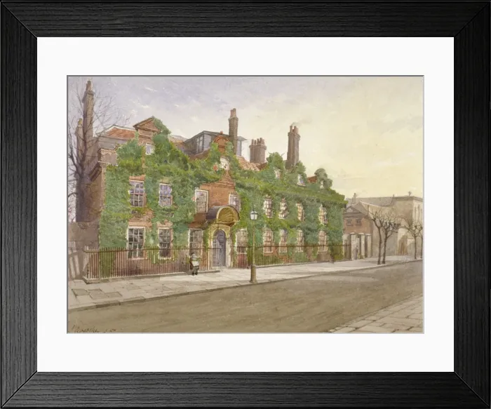 Framed Print : Fairfax House, High Street, Putney, London, 1887. Artist: John Crowther Framed Print : Fairfax House, High Street, Putney, London, 1887. Artist: John Crowther