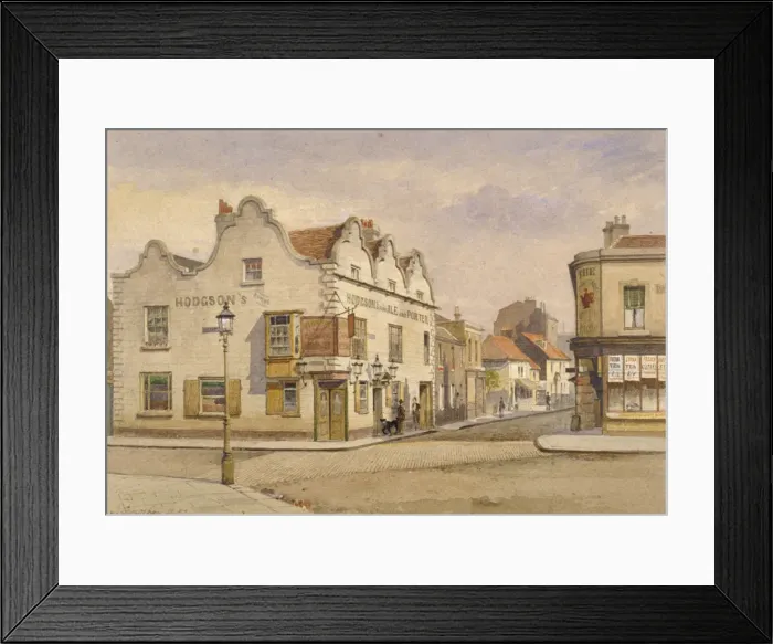 Framed Print : Raven Inn, Battersea, London, 1887. Artist: John Crowther Framed Print : Raven Inn, Battersea, London, 1887. Artist: John Crowther