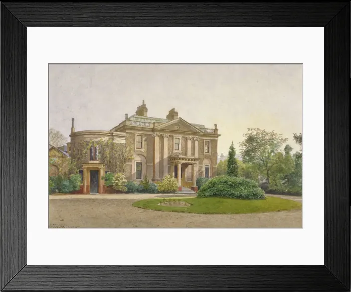 Framed Print : View of the front of Carroun House, South Lambeth Road, Lambeth, London, 1887. Artist Framed Print : View of the front of Carroun House, South Lambeth Road, Lambeth, London, 1887. Artist