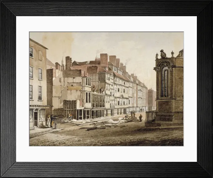 Framed Print : Strand, Westminster, London, 1810. Artist: C John M Whichelo Framed Print : Strand, Westminster, London, 1810. Artist: C John M Whichelo