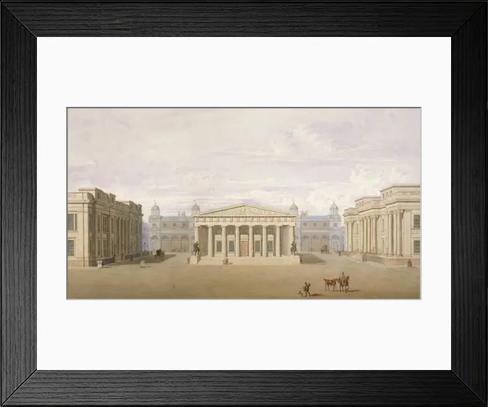 Framed Print : Trafalgar Square, Westminster, London, 1828. Artist: John Nash Framed Print : Trafalgar Square, Westminster, London, 1828. Artist: John Nash