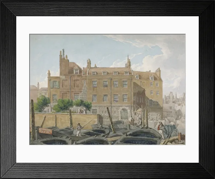 Framed Print : The Treasury, Whitehall, Westminster, London, 1818. Artist: Robert Blemmell Schnebbelie