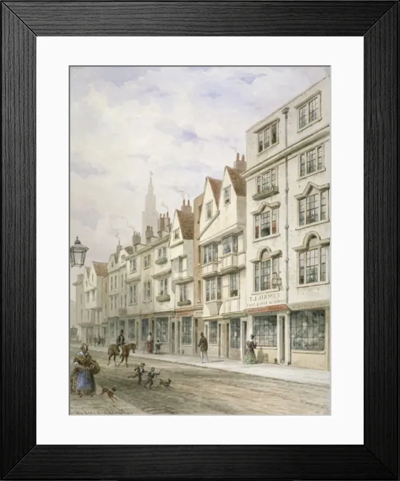 Framed Print : Wych Street, Westminster, London, c1850. Artist: Thomas Hosmer Shepherd Framed Print : Wych Street, Westminster, London, c1850. Artist: Thomas Hosmer Shepherd