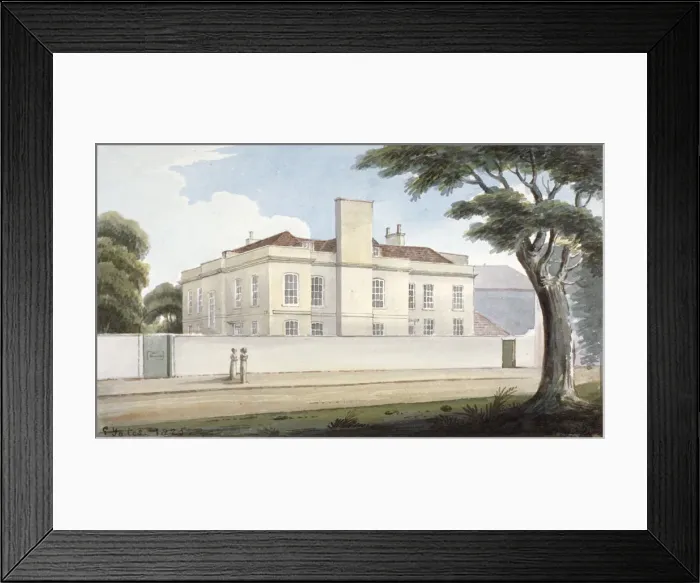Framed Print : The Recovery, a house for the mentally ill in Mitcham Green, Mitcham, Surrey, 1825 Framed Print : The Recovery, a house for the mentally ill in Mitcham Green, Mitcham, Surrey, 1825
