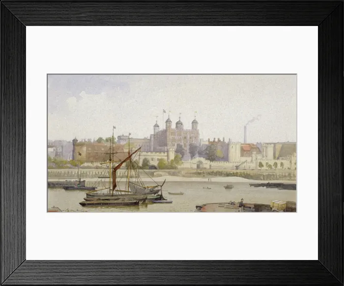 Framed Print : Tower of London, Stepney, London, c1883. Artist: John Crowther Framed Print : Tower of London, Stepney, London, c1883. Artist: John Crowther