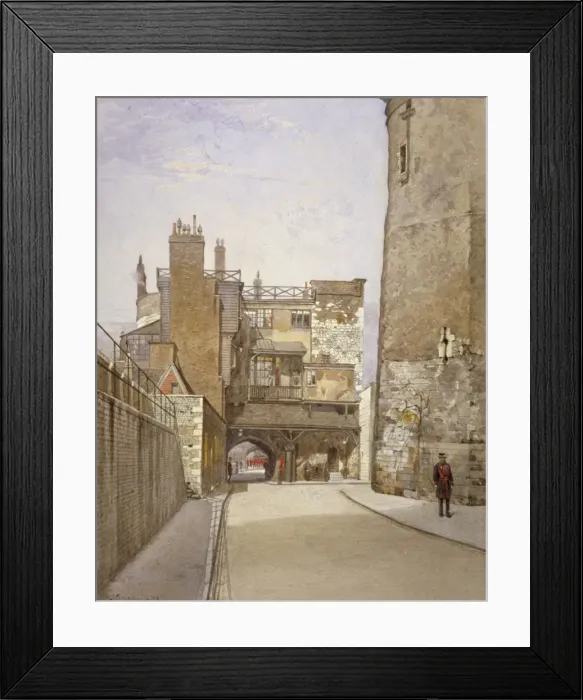Framed Print : Tower of London, Stepney, London, 1883. Artist: John Crowther Framed Print : Tower of London, Stepney, London, 1883. Artist: John Crowther