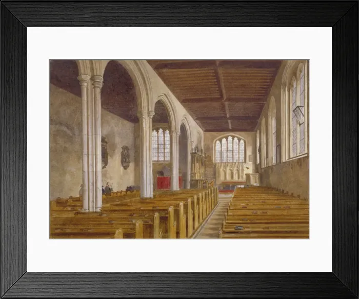 Framed Print : Interior view of the Chapel of St Peter ad Vincula, Tower of London, Stepney, London, 1883