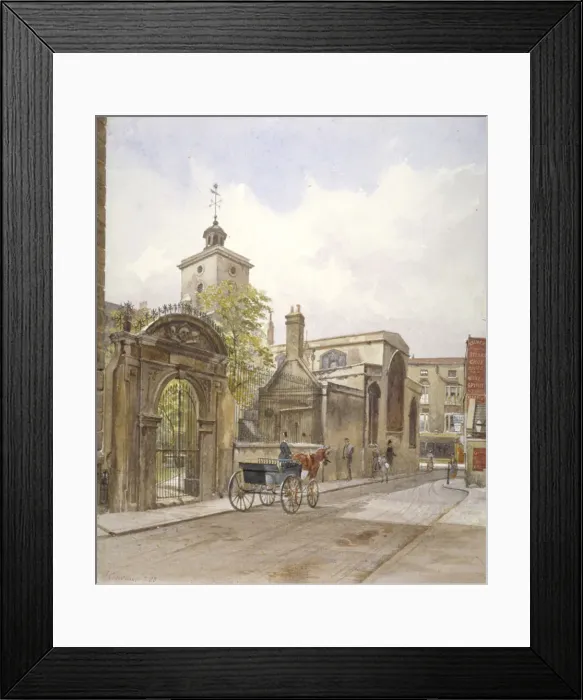 Framed Print : Church of St Olave, Hart Street, City of London, 1883. Artist: John Crowther Framed Print : Church of St Olave, Hart Street, City of London, 1883. Artist: John Crowther