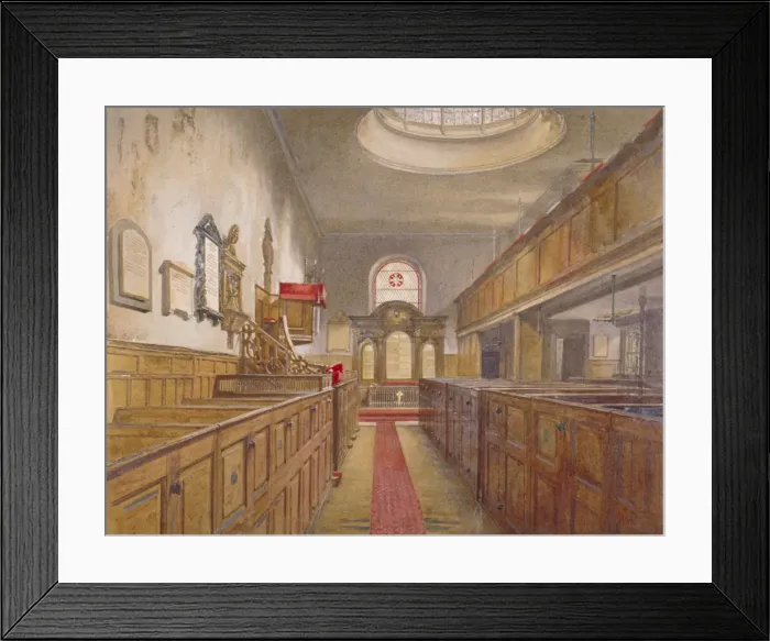 Framed Print : Interior of Holy Trinity, Minories, London, 1881. Artist: John Crowther Framed Print : Interior of Holy Trinity, Minories, London, 1881. Artist: John Crowther