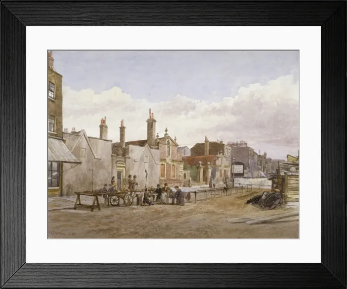 Framed Print : Skinners Almshouses and Trinity Almshouses, Mile End Road, Stepney, London, 1883 Framed Print : Skinners Almshouses and Trinity Almshouses, Mile End Road, Stepney, London, 1883