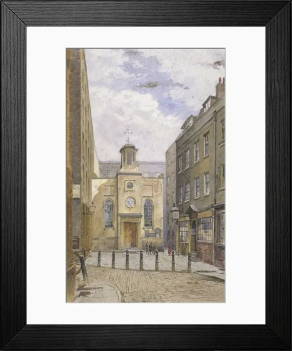 Framed Print : Church of the Holy Trinity, Minories, London, c1881. Artist: John Crowther Framed Print : Church of the Holy Trinity, Minories, London, c1881. Artist: John Crowther