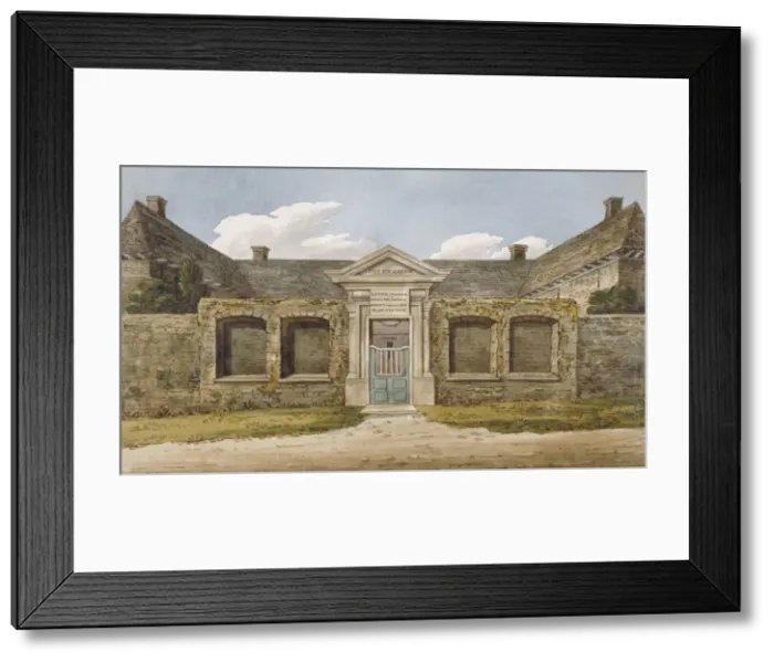 Framed Print : Entrance to the Winchester Almshouses on Richmond Hill, Surrey, c1820 Framed Print : Entrance to the Winchester Almshouses on Richmond Hill, Surrey, c1820