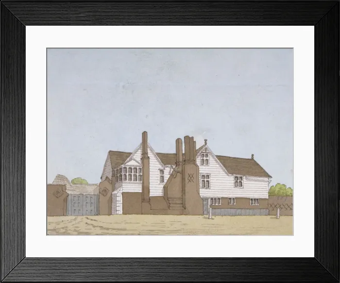 Framed Print : View of Hyde House in Plaistow, Newham, London, c1800 Framed Print : View of Hyde House in Plaistow, Newham, London, c1800