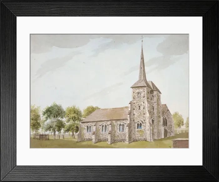 Framed Print : Church of St Nicholas, Chislehurst, Kent, c1780 Framed Print : Church of St Nicholas, Chislehurst, Kent, c1780
