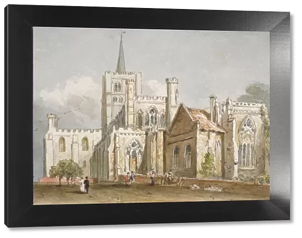 St Albans Cathedral, Hertfordshire, c1830