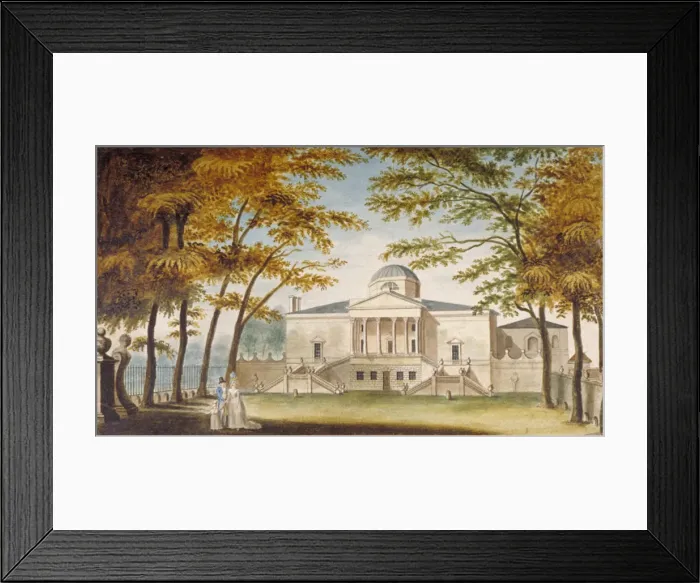 Framed Print : Chiswick House, Chiswick, Hounslow, London, c1810 Framed Print : Chiswick House, Chiswick, Hounslow, London, c1810