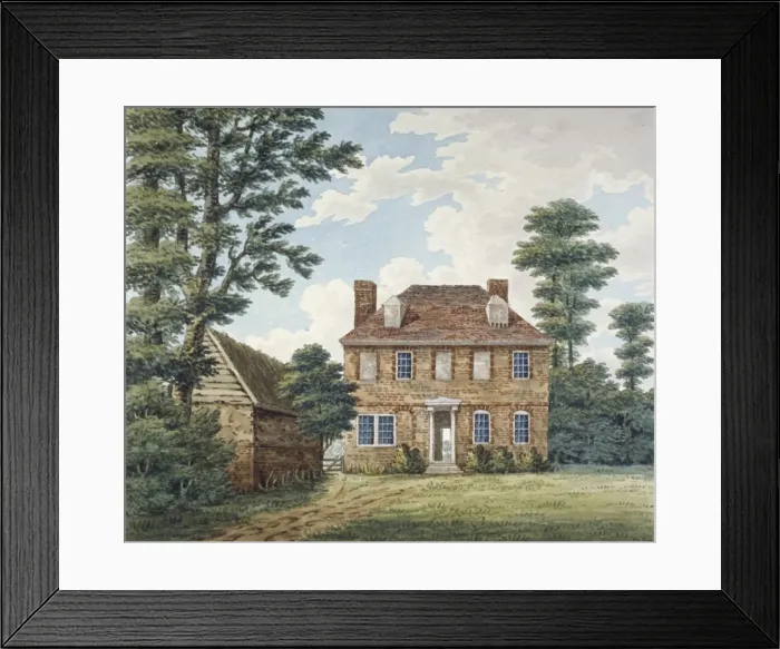 Framed Print : Cowley Hall, Cowley, Middlesex, c1800 Framed Print : Cowley Hall, Cowley, Middlesex, c1800