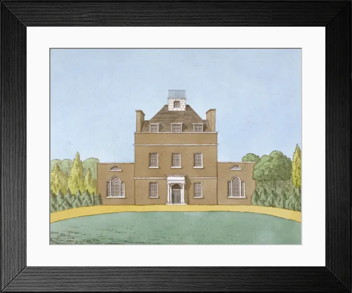 Framed Print : Edgware Lodge, Edgware, Middlesex, c1820. Artist: John Oldfield Framed Print : Edgware Lodge, Edgware, Middlesex, c1820. Artist: John Oldfield