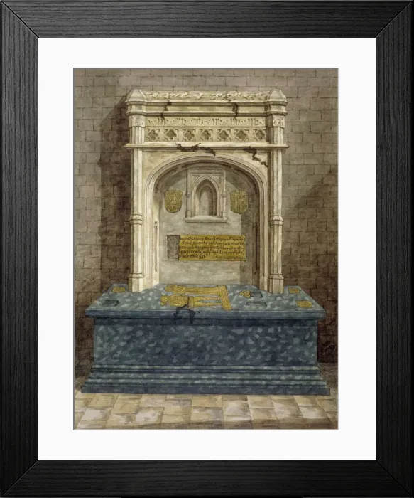 Framed Print : Tomb of Gregory Lovell, churchyard of St Peter and St Paul, Harlington, Middlesex, c1810 Framed Print : Tomb of Gregory Lovell, churchyard of St Peter and St Paul, Harlington, Middlesex, c1810