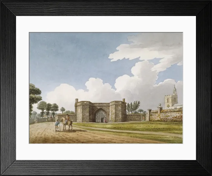 Framed Print : The entrance to Manor House, West Drayton, Middlesex, c1790 Framed Print : The entrance to Manor House, West Drayton, Middlesex, c1790