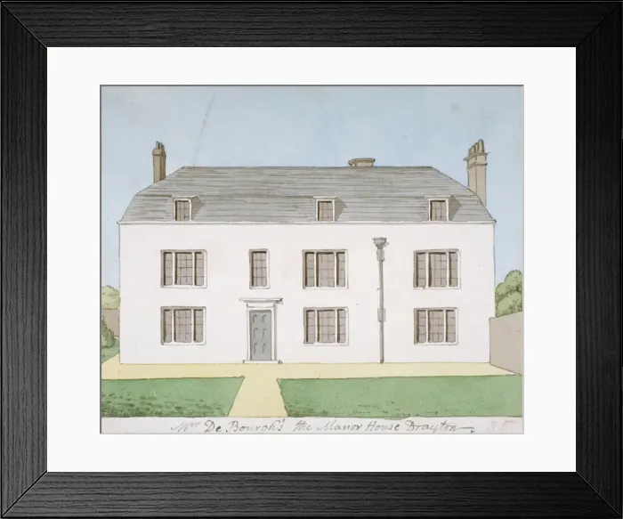 Framed Print : Manor House, West Drayton, Middlesex, c1820. Artist: John Oldfield Framed Print : Manor House, West Drayton, Middlesex, c1820. Artist: John Oldfield