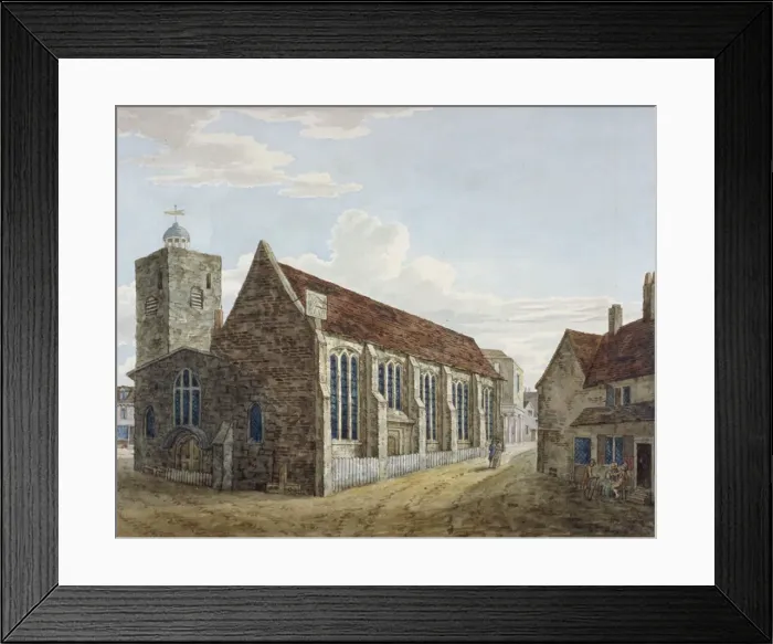 Framed Print : Church of St Margaret, Uxbridge, Middlesex, c1800 Framed Print : Church of St Margaret, Uxbridge, Middlesex, c1800