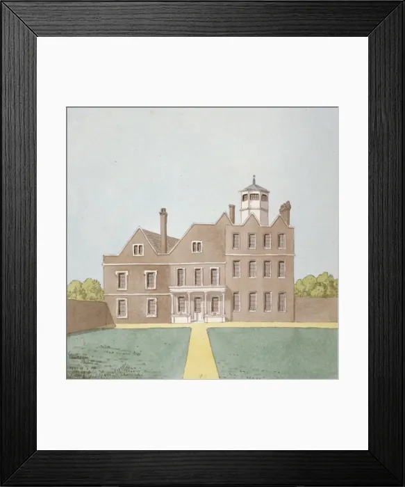 Framed Print : Belmont House, Hillingdon, Middlesex, c1820. Artist: John Oldfield Framed Print : Belmont House, Hillingdon, Middlesex, c1820. Artist: John Oldfield
