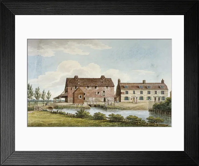Framed Print : Colham Mills, Hillingdon, Middlesex, c1820 Framed Print : Colham Mills, Hillingdon, Middlesex, c1820
