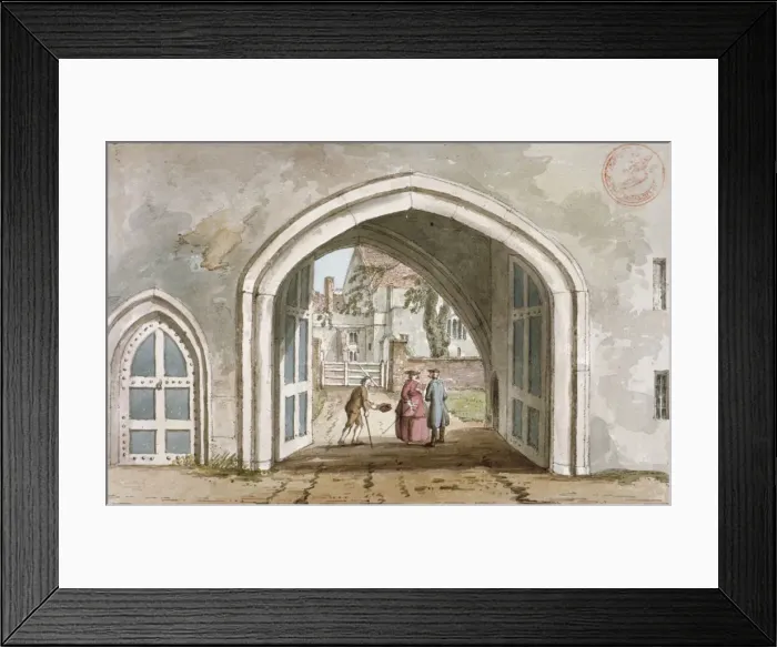 Framed Print : Entrance to Croydon Palace, Croydon, Surrey, c1800 Framed Print : Entrance to Croydon Palace, Croydon, Surrey, c1800