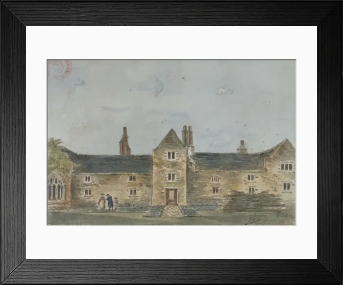 Framed Print : Ellis Davys Almshouses, Croydon, Surrey, c1800. Artist: John Hassell Framed Print : Ellis Davys Almshouses, Croydon, Surrey, c1800. Artist: John Hassell