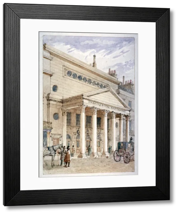 Framed Print : The Theatre Royal, Haymarket, Westminster, London, c1840. Artist: James Findlay Framed Print : The Theatre Royal, Haymarket, Westminster, London, c1840. Artist: James Findlay
