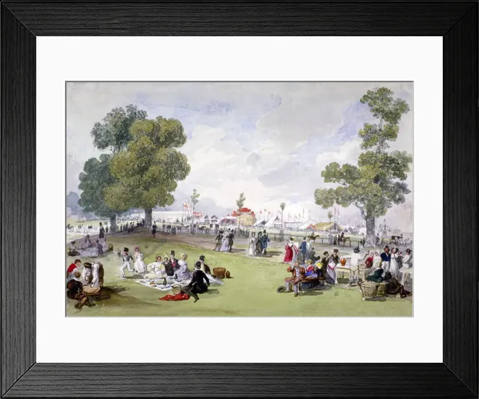 Framed Print : Coronation fair in Hyde Park, Westminster, London, June 28, 1838 Framed Print : Coronation fair in Hyde Park, Westminster, London, June 28, 1838