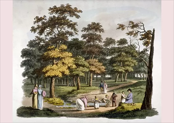 View of the dipping well in Hyde Park, Westminster, London, c1810