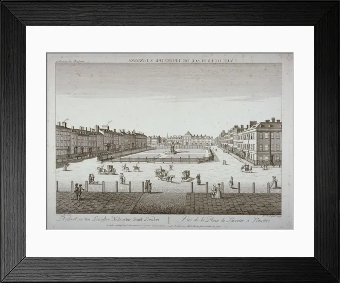 Framed Print : Leicester Square, Westminster, London, c1760. Artist: Balthasar Friedrich Leizelt Framed Print : Leicester Square, Westminster, London, c1760. Artist: Balthasar Friedrich Leizelt